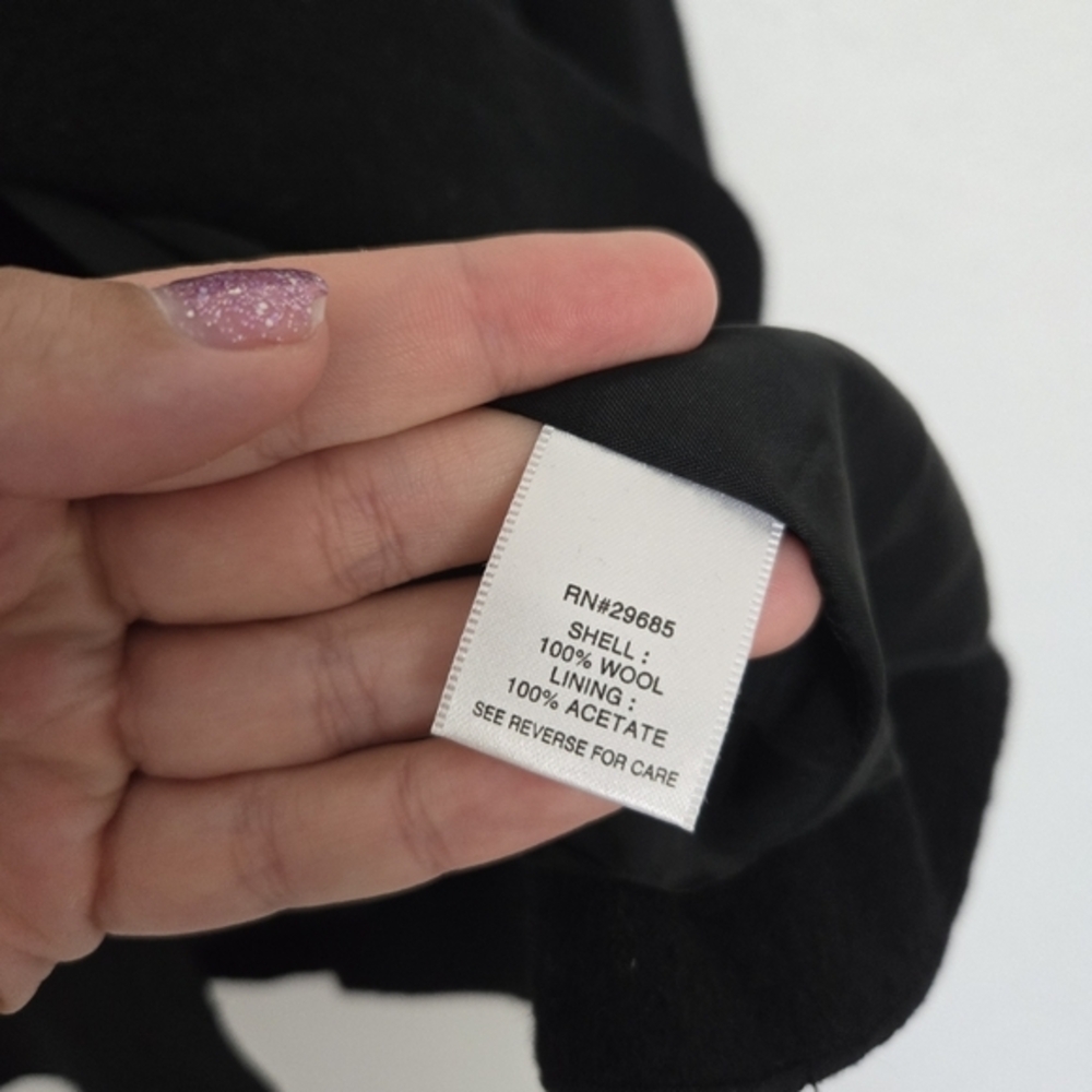 Pendleton‎ M Black Wool Three Button Coat - image 6